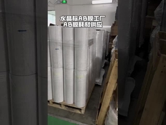 فیلم UV DTF AB شفاف و سفید پایه 30cm*100m