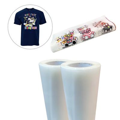 فیلم چاپی DTF 42cm*100M رنگ روشن Matte White چاپی رنگ برای پوشاک