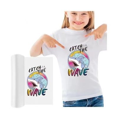 A4 Premium DTF Transfer Film Roll 8.27&quot; x 328ft Matte Clear PreTreat PET Heat Transfer Paper برای چاپگر های DTF A4