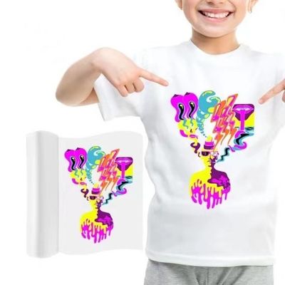 ورق A3 + DTF شفاف PET کاغذ انتقال گرما سرد و داغ پوست DTF کاغذ انتقال برای تمام DTF چاپگرها و مواد