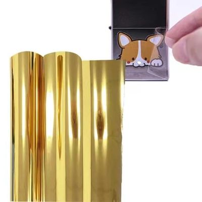 60cmx100m فیلمی شفاف UV طلایی نقره ای سفید Ab Pet Film چاپ Dtf UV Pet Film