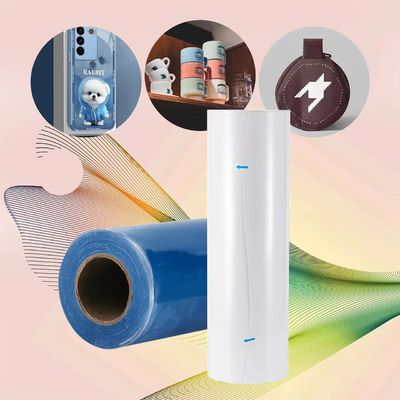 60 سانتی متر سفید UV DTF فیلم انتقال شفاف UV DTF Ab فیلم برای کیف تلفن بطری چوبی