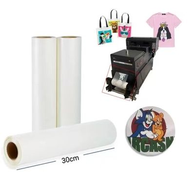 پیدا کردن کامل مات مواد چاپی DTF 30cm 60cm Dtf انتقال فیلم پالتو رول کاغذ تک فیلم رول Dtf فیلم پالتو