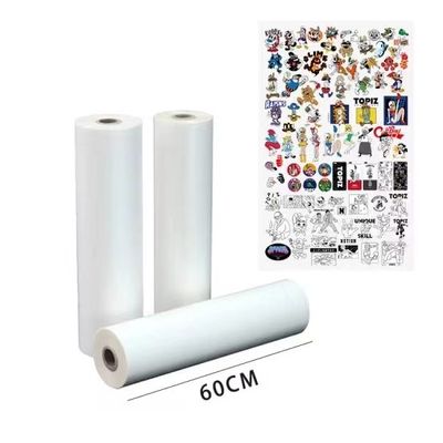 75mic DTF فیلم رول دو طرفه مات 60cm 30cm 33cm فیلم انتقال گرما PET