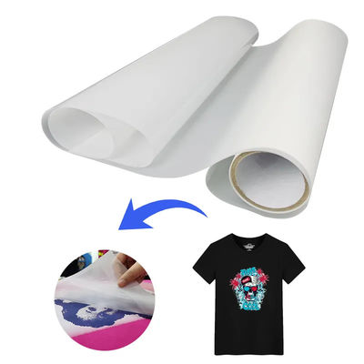 فیلمی DTF دو طرفه 30CM 33CM 60CM * 100M رول انتقال گرما 75Micron Hot Cold Peel DTF Film