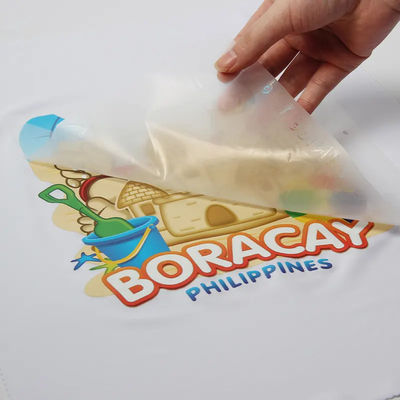 فیلمی DTF دو طرفه 30CM 33CM 60CM * 100M رول انتقال گرما 75Micron Hot Cold Peel DTF Film