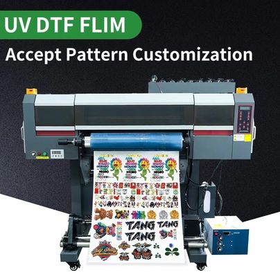 فیلم چاپ انتقال سرد پلیمر A و B فیلم UV DTF PET برچسب فیلم رول 30 سانتی متر