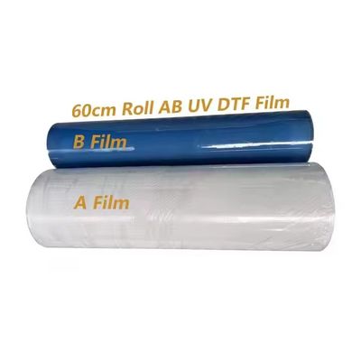 ۶۰ سانتی متر DTF UV PET Film رول ورق UV DTF Cup Wrap چاپ دیجیتال Ab Film