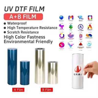 UV Dtf Transfer Ab Pet Film Roll Ab Film Transfer Dtf Pet A3 30cm UV Dtf فیلم برای چاپگر UV