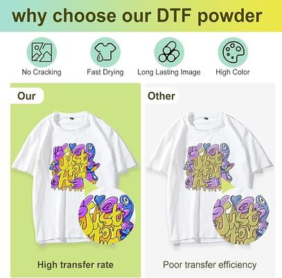 پودر ذوب گرم سیاه 1 کیلوگرم DTF برای پارچه های نیلونی پنبه ای پلی استر