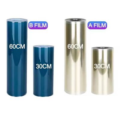 30cm*100m رول شفاف UV Dtf Ab فیلم A3 Ab برای برچسب UV