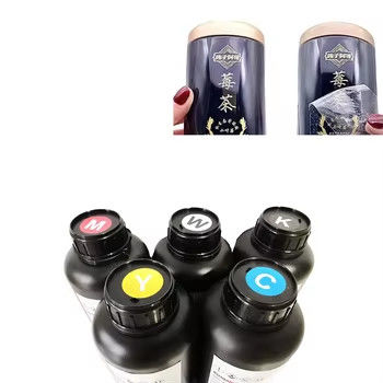 ۱ لیتر ظرفیت جوهر انعطاف پذیر LED-UV برای سیلیکون PVC و جوهر UV پوست برای چاپگر Epson
