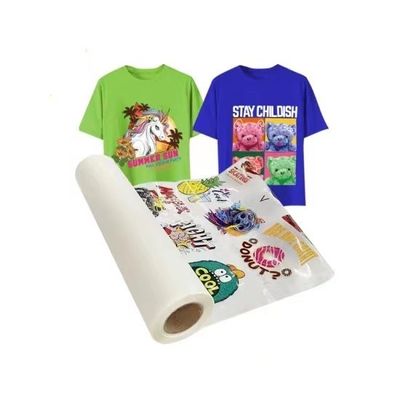 فیلمی دو طرفه DTF PET 30CM 33CM 60CM 60CM * 100M انتقال گرما 75 میکران