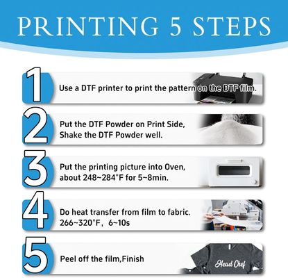 33cm*100m رول DTF فیلم Double Matte Instant Peel DTF فیلم 75micron