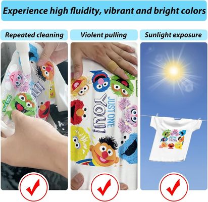 DTF Ink 1000ml CMYK Epson DTF L1800 P600 P800 پرینتر فیلم dtf