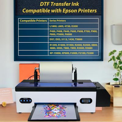 محیط زیست دوستانه رنگ سفید یا خنک کننده رنگ دیجیتال DTF برای تی شرت چاپ 100ml