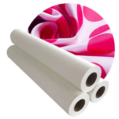 A4 اندازه کاغذ Sublimation برای پوشاک سفید 100gsm کاغذ انتقال در رول برای چاپ sublimation