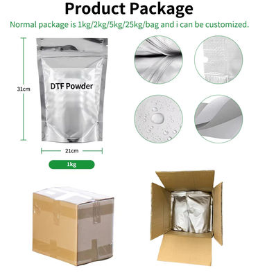 رنگ سفید انتقال گرما Tpu Dtf پودر ذوب گرم چسب ترمیک 1kg 80mic