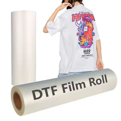 60cm*100m DTF PET فیلم جوهر سفید فوری گرم و سرد پوست در دسترس است