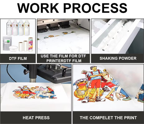 1000ML Dtf Printer بدون مسدس مسدس Dtf جوهر رنگدانه ای CMYK+W سازگار با محیط زیست
