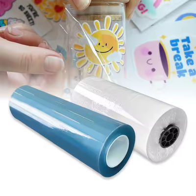 فیلمی چسبنده UV PET با انعطاف پذیری بالا در 30cm*100m/60cm*100m برای بسته بندی