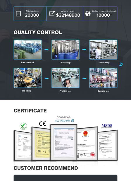 چین DONGGUAN EASY PRINTING MATERIAL CO.,LTD گواهینامه ها